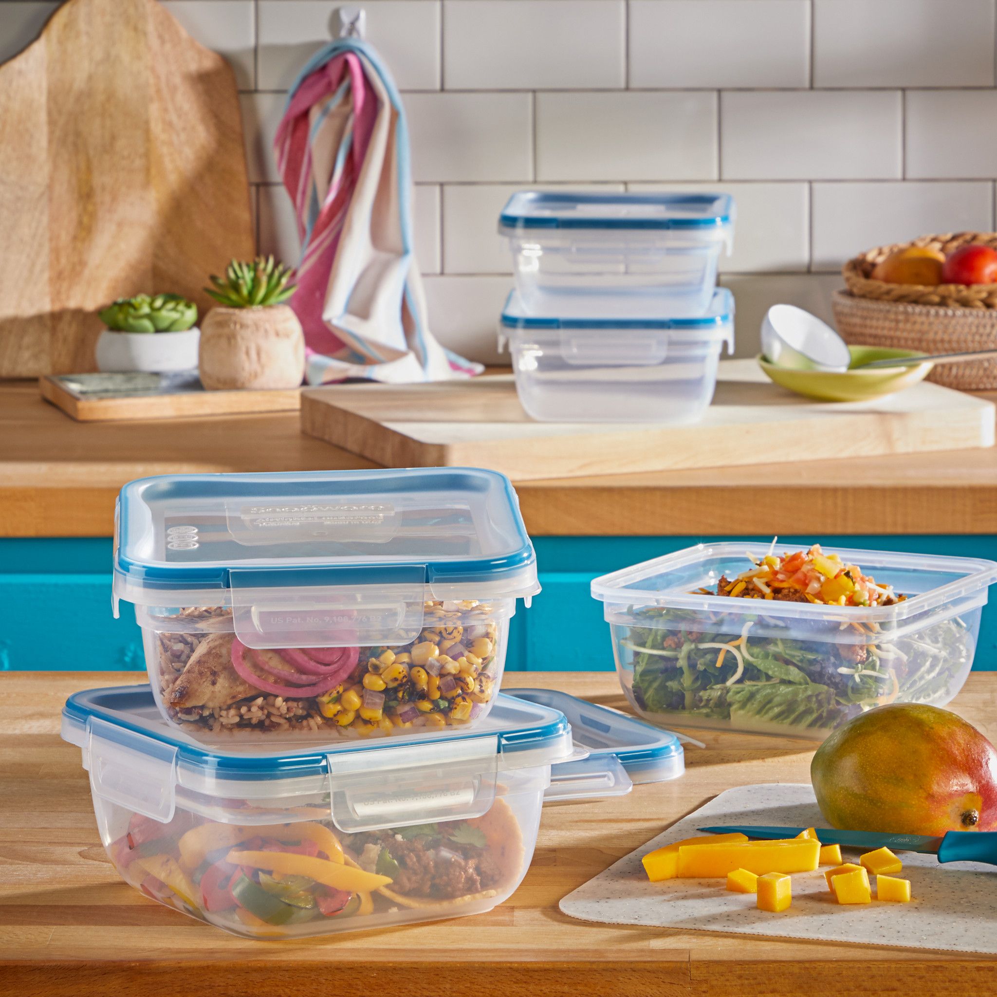Snapware® Total Solution® 10-piece Square Plastic Food Storage Set - Image 3