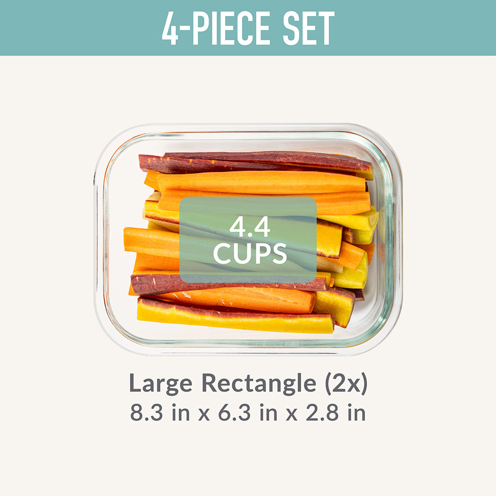 Bentgo Glass Leak-Proof Food Storage Set (4-Piece) - Image 6