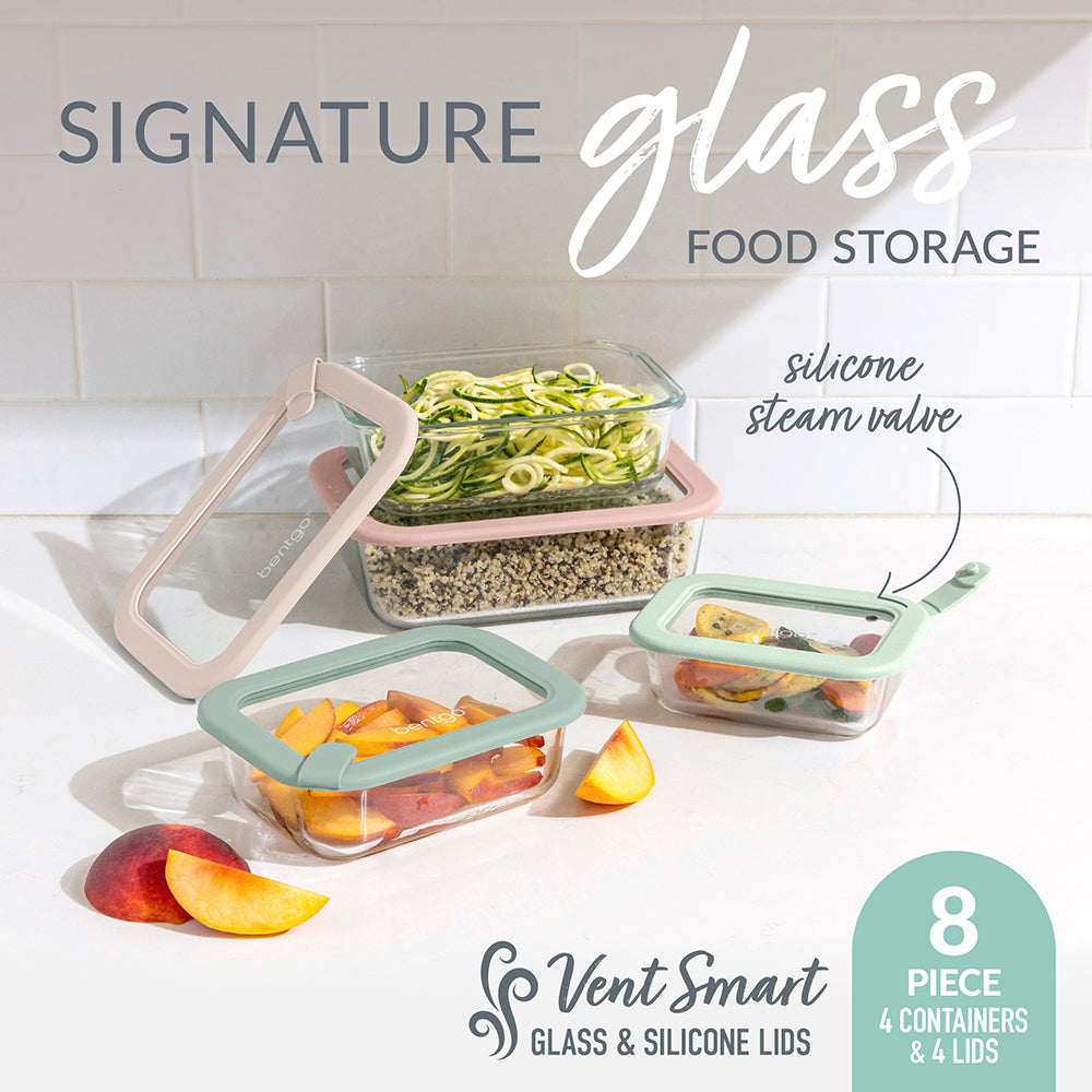 Bentgo Signature Glass Food Storage Set (8-Piece) - Image 2