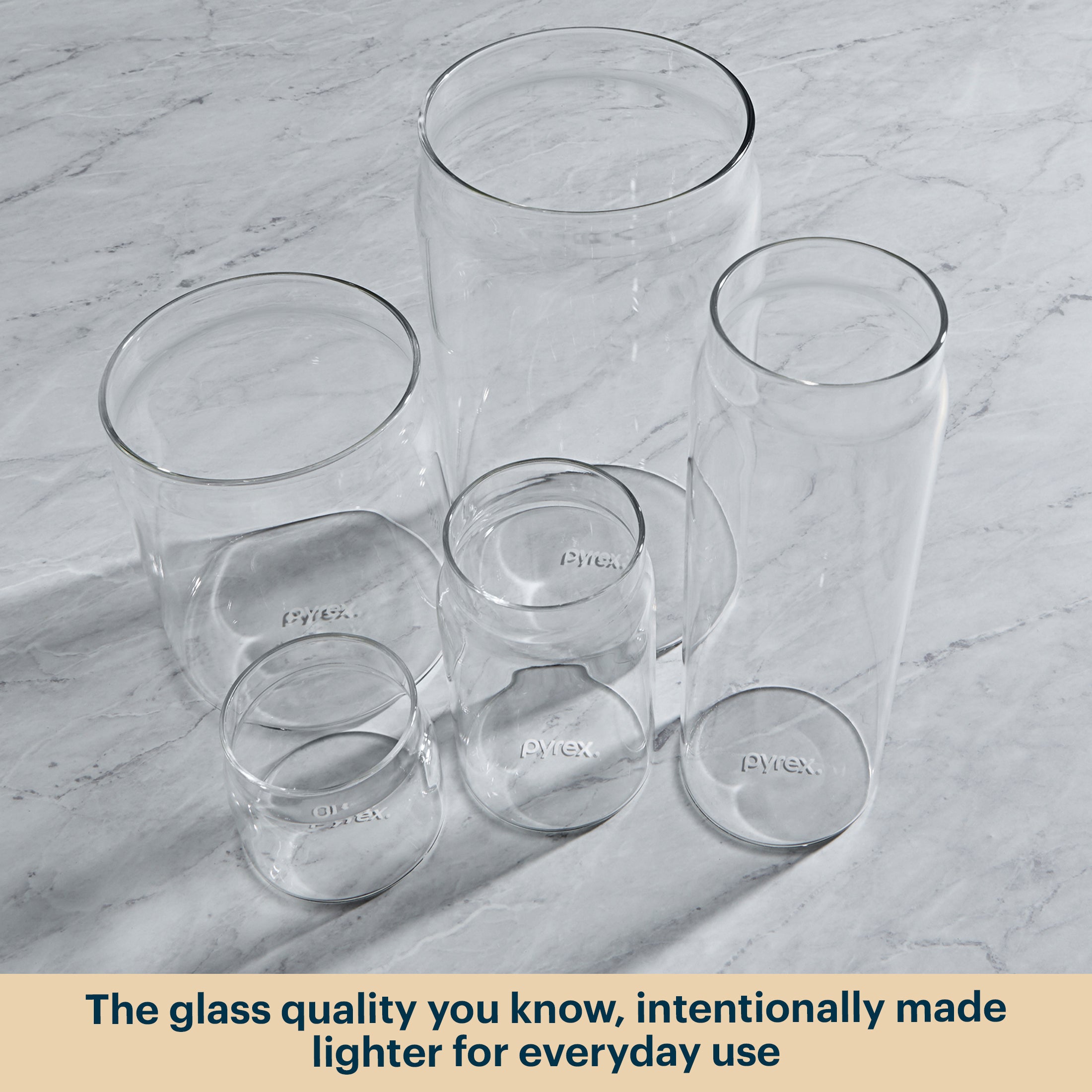 Pyrex? 6-Piece Lightweight Glass Canister Set - Image 3
