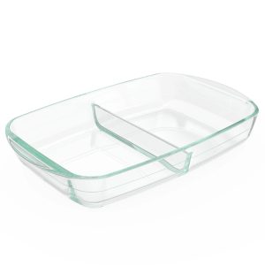 Pyrex? 8 x 12 Divided Glass Baking Dish