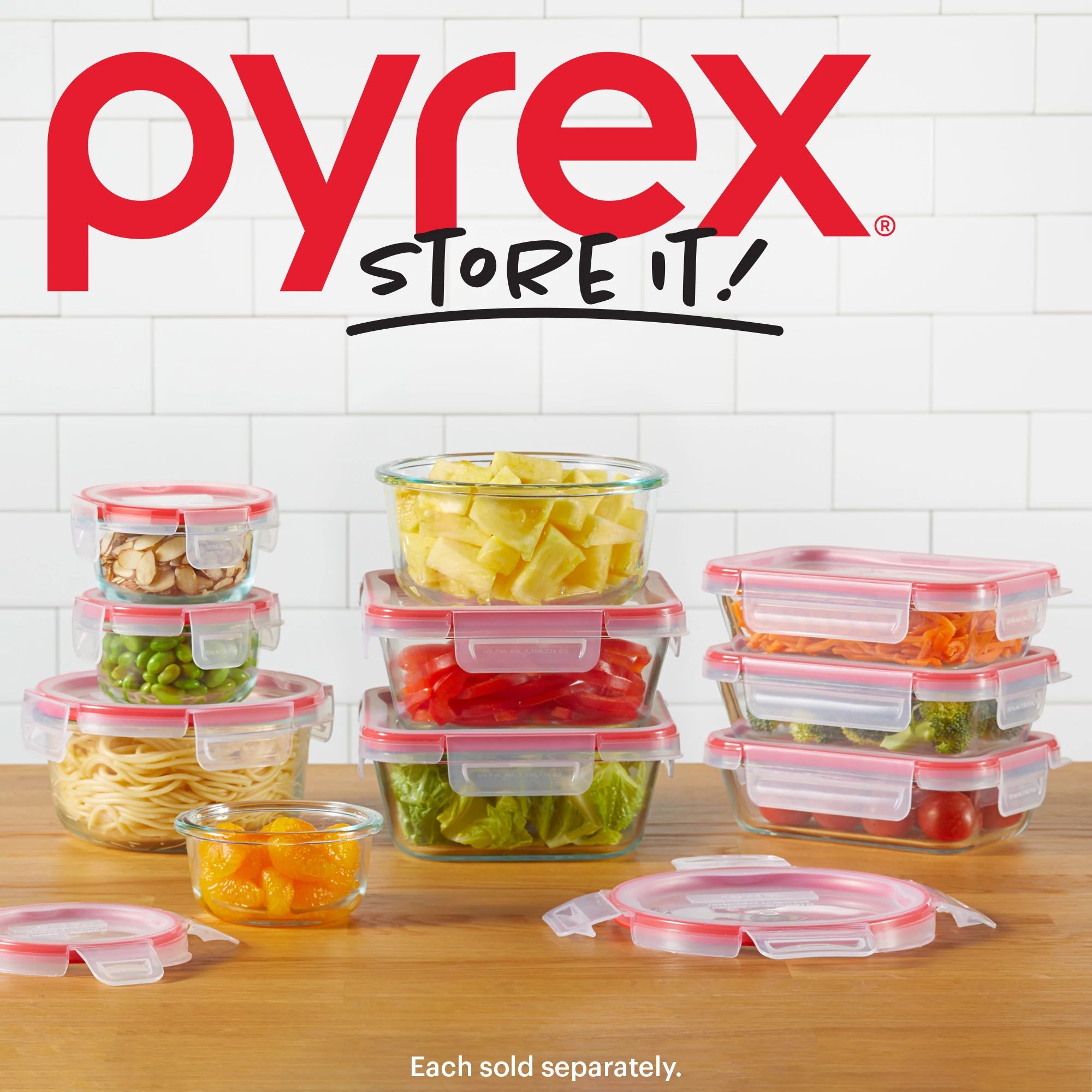 Pyrex? FreshLock? 8-piece Rectangular Glass Storage Set - Image 6