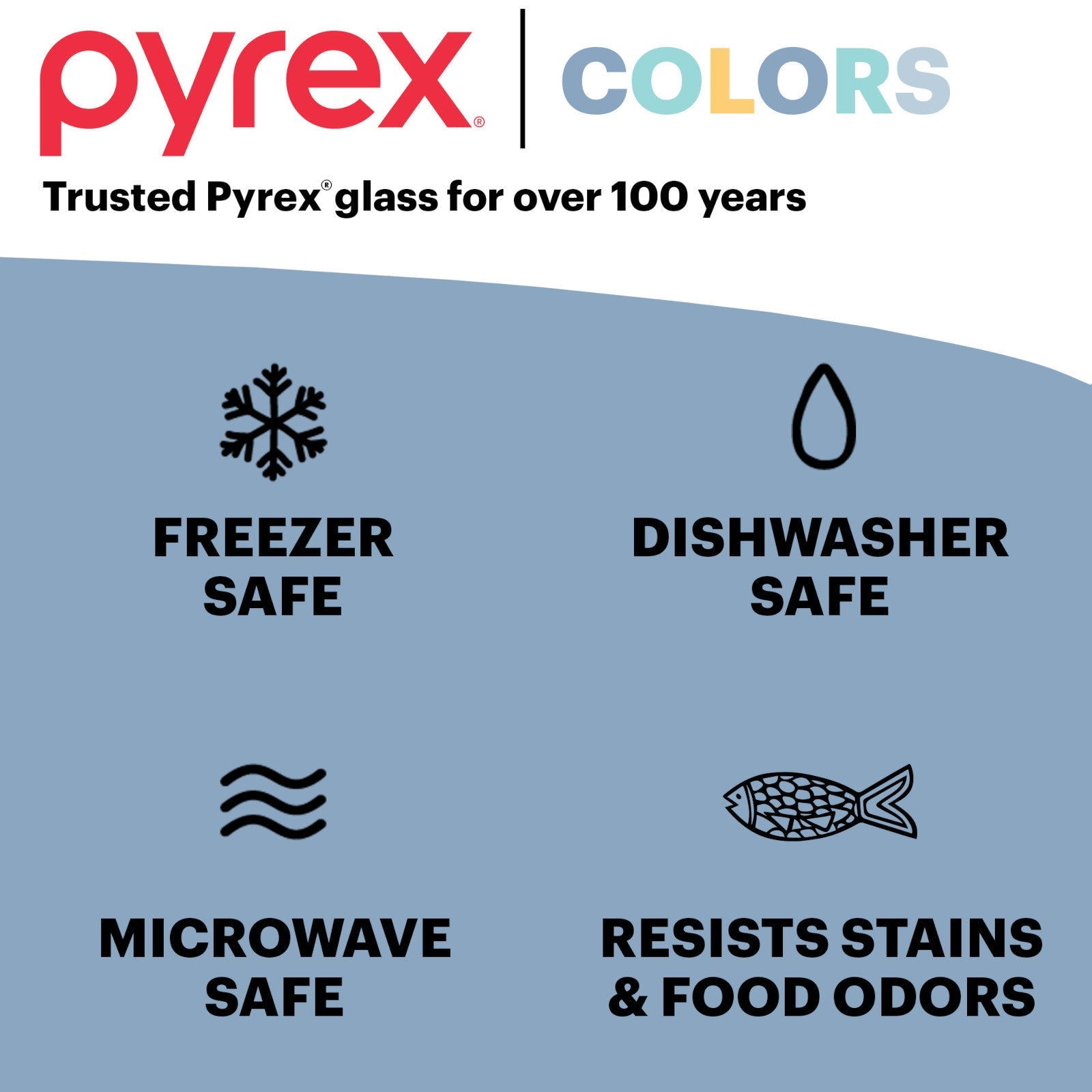Pyrex® Simply Store® Tinted 6-piece Rectangle Storage Set with Plastic Lids. Green - Image 5
