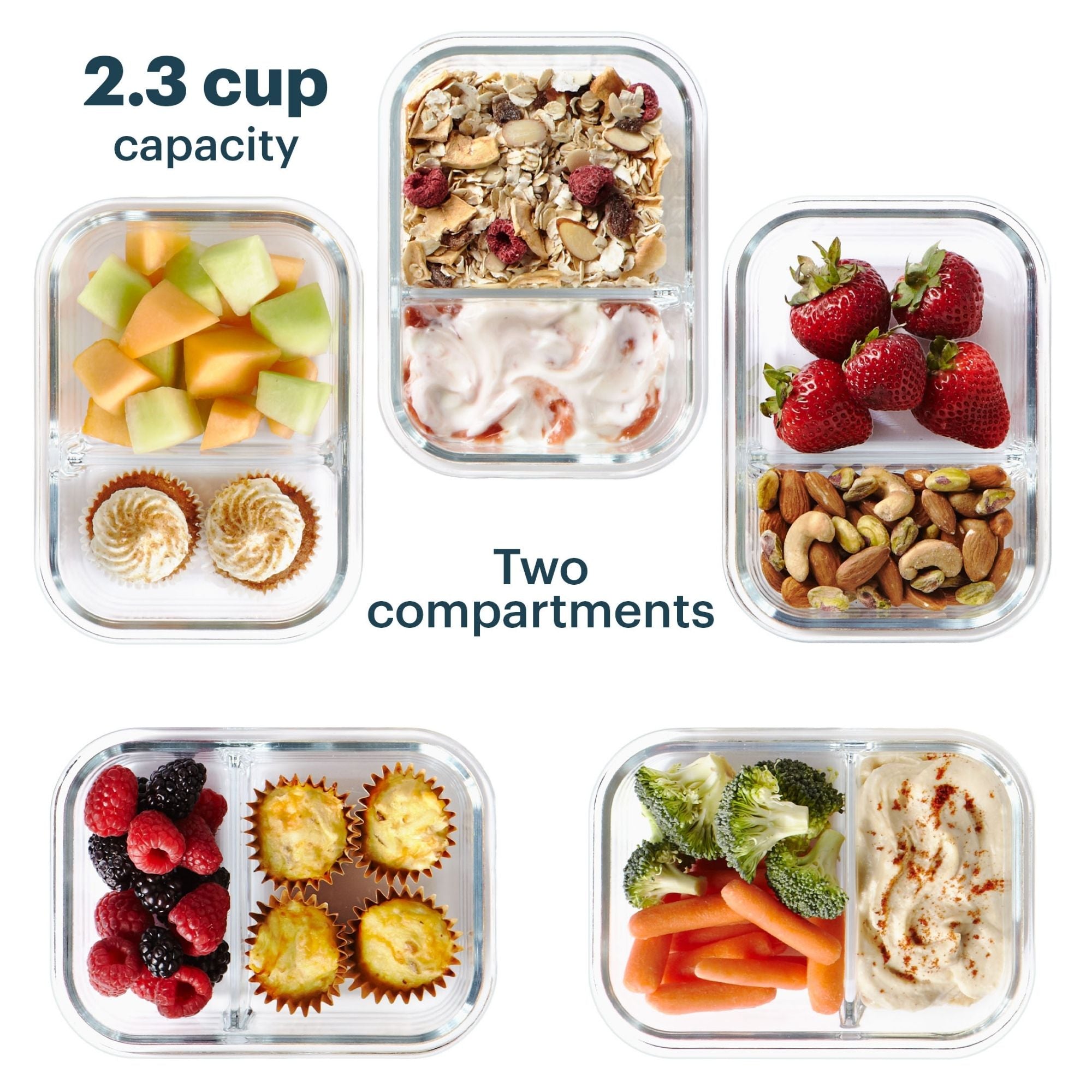 Pyrex? MealBox 10-Piece Divided Storage Set. 2.3 Cup - Image 4