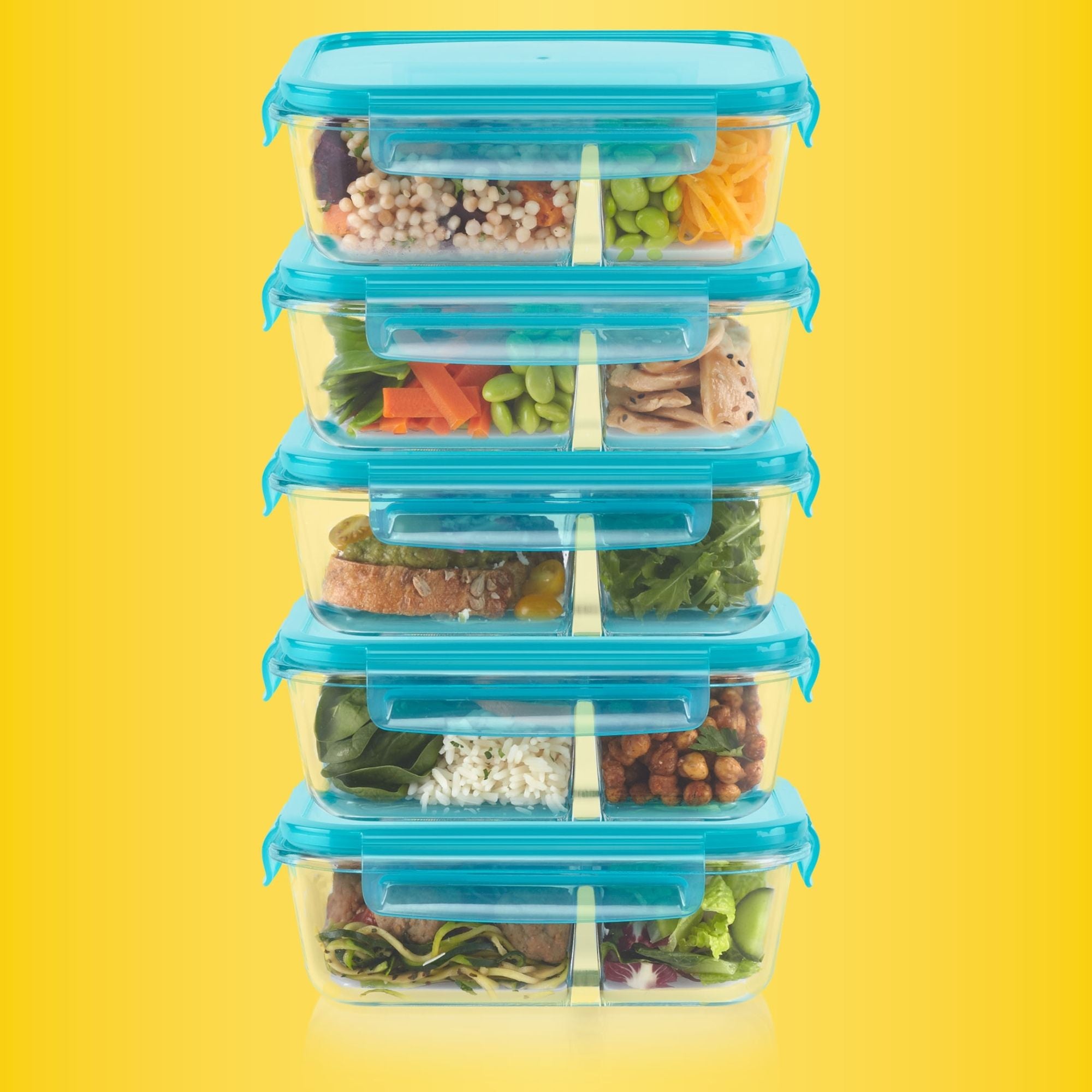 Pyrex? MealBox 10-Piece Divided Storage Set. 4 Cup - Image 2