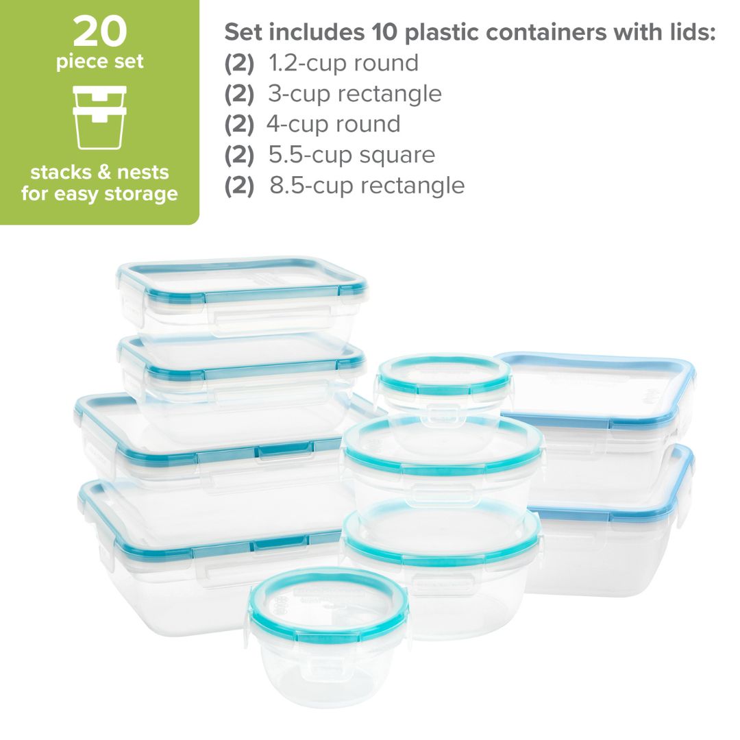 Snapware® Total Solution® 20-piece Plastic Food Storage Container Set - Image 3