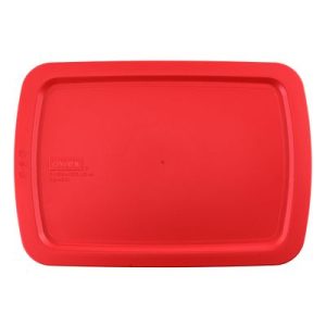 Pyrex? Red Lid for Easy Grab? 3-quart Rectangular Glass Baking Dish